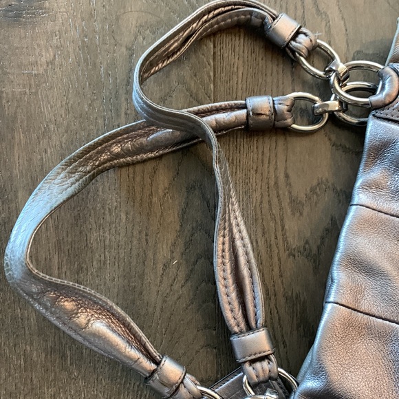 Silver Coach Handbag - Picture 7 of 9